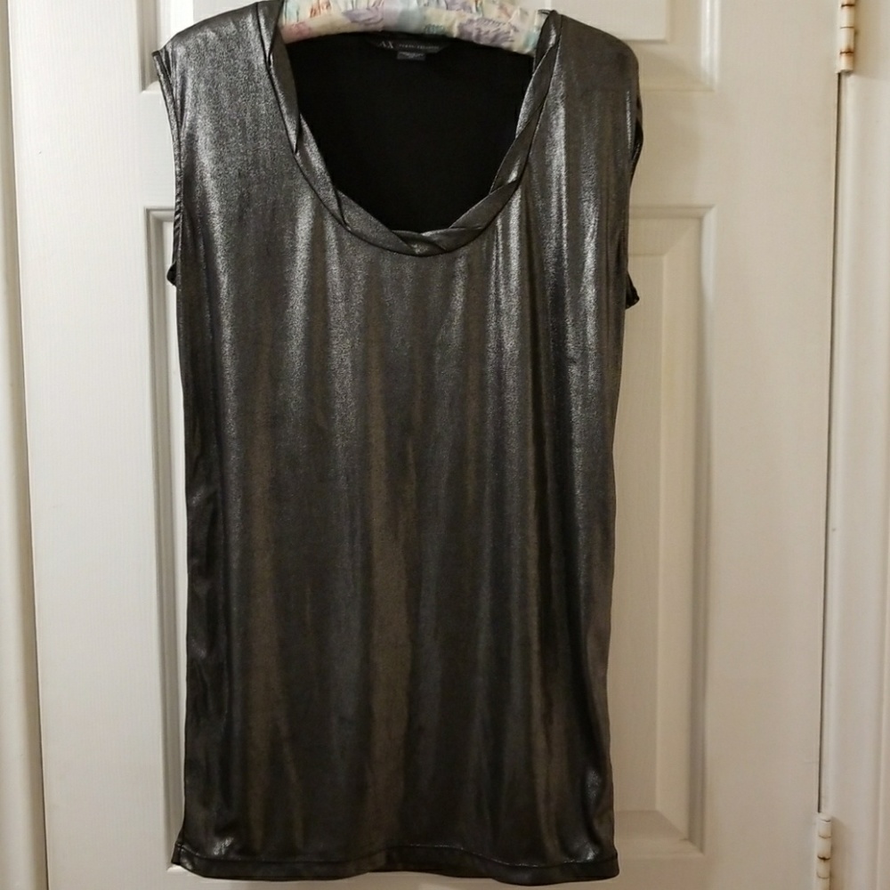 Like new Silver Armani Exhange Top